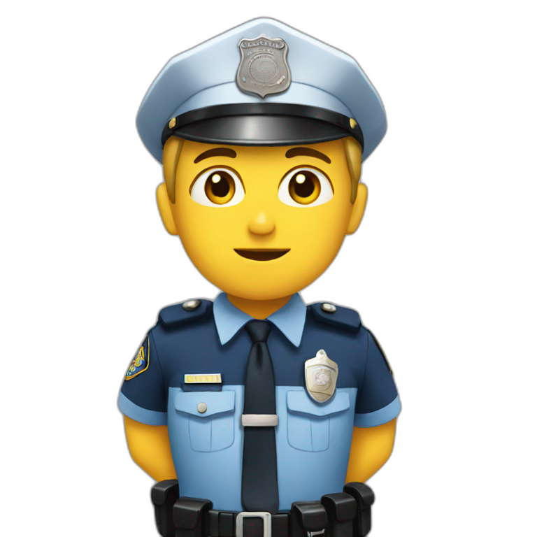 Иллюстрация инспектора для режима экзамена как в ГИБДД